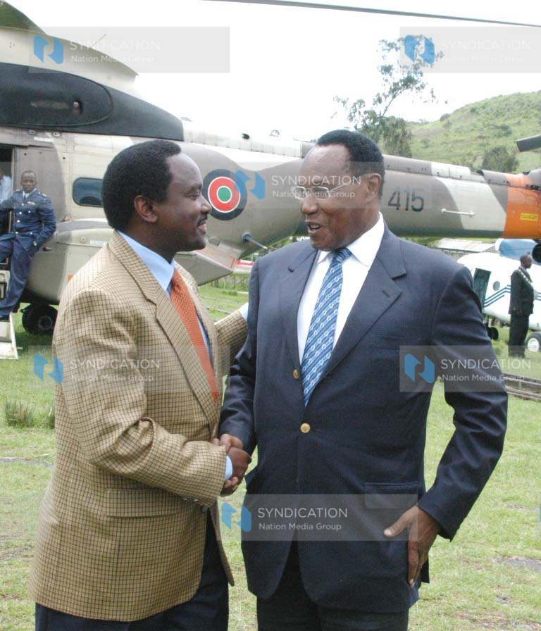 VP Kalonzo Musyoka and Internal Security minister George Saitoti