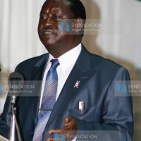 Prime Minister Raila Odinga addresses stakeholders during the National Social and Economic Council meeting