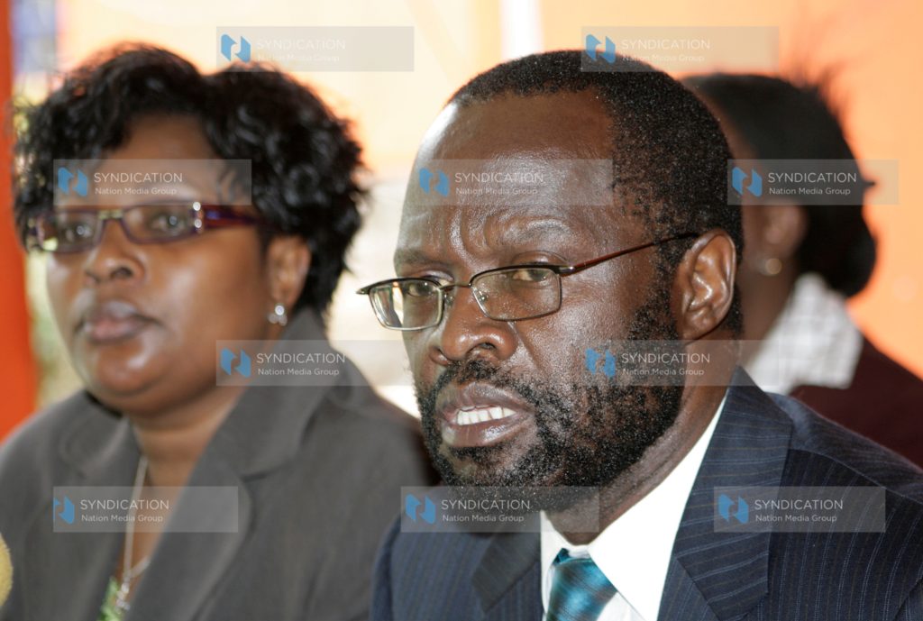 ODM Secretary-General Peter Anyang’ Nyong’o and Executive Director Janet Ongera