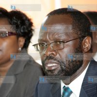 ODM Secretary-General Peter Anyang’ Nyong’o and Executive Director Janet Ongera