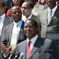 Prime Minister Raila Odinga, together with members of the business community