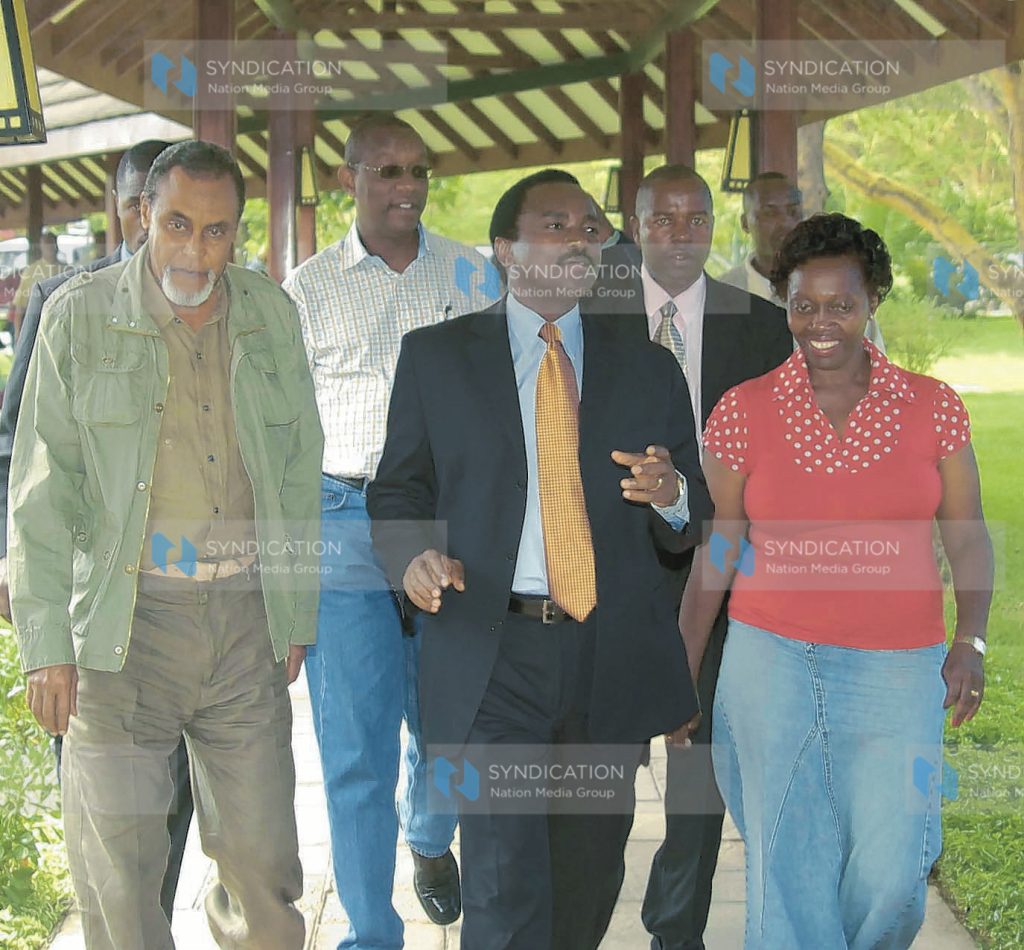 Vice President Kalonzo Musyoka arrives at Simba lodge