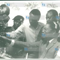 The Embu District Commissioner, Mr. Godfrey Mate, officially opened the new Manyatta Departmental Post Office