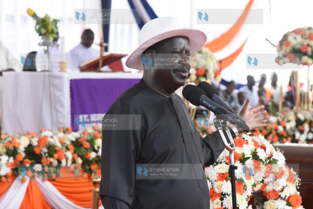 Azimio leader Raila Odinga