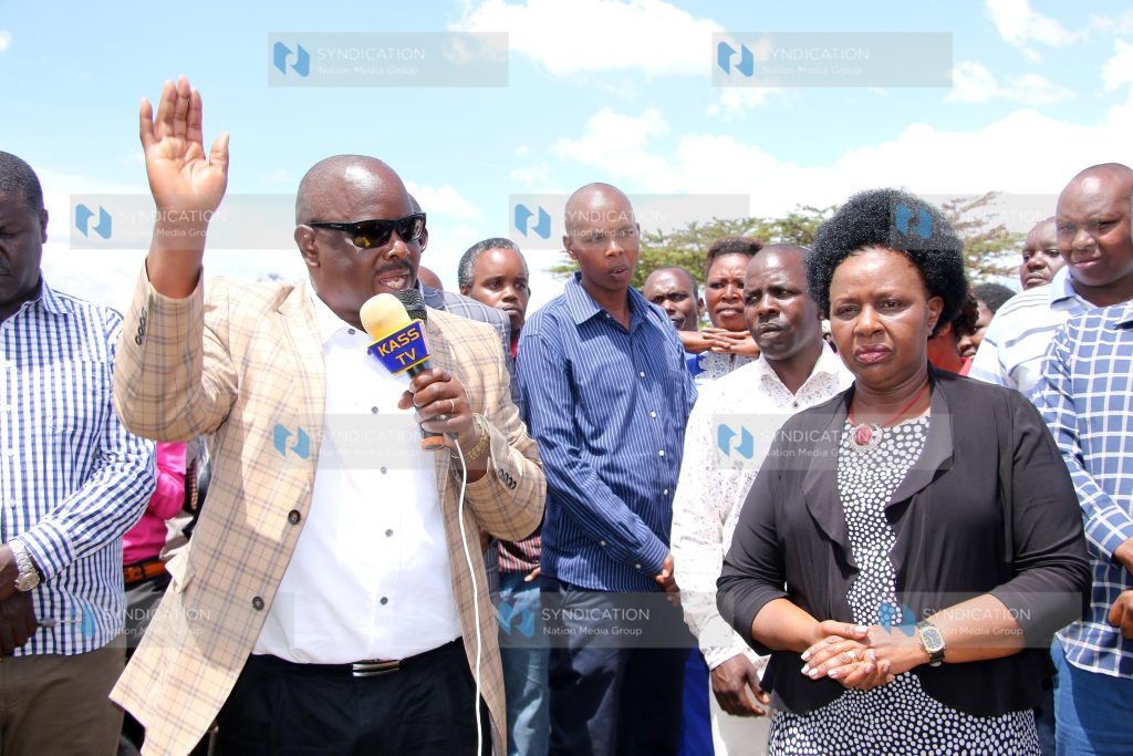 Bomet Governor Dr Joyce Laboso and former Bomet Governor Isaac Ruto
