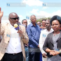 Bomet Governor Dr Joyce Laboso and former Bomet Governor Isaac Ruto
