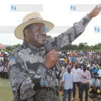 Former Prime Minister Raila Odinga