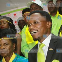 Labour party chairperson Julia Ojiambo with party leader Ababu Namwamba