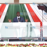 President William Ruto addressing at Masinde Muliro