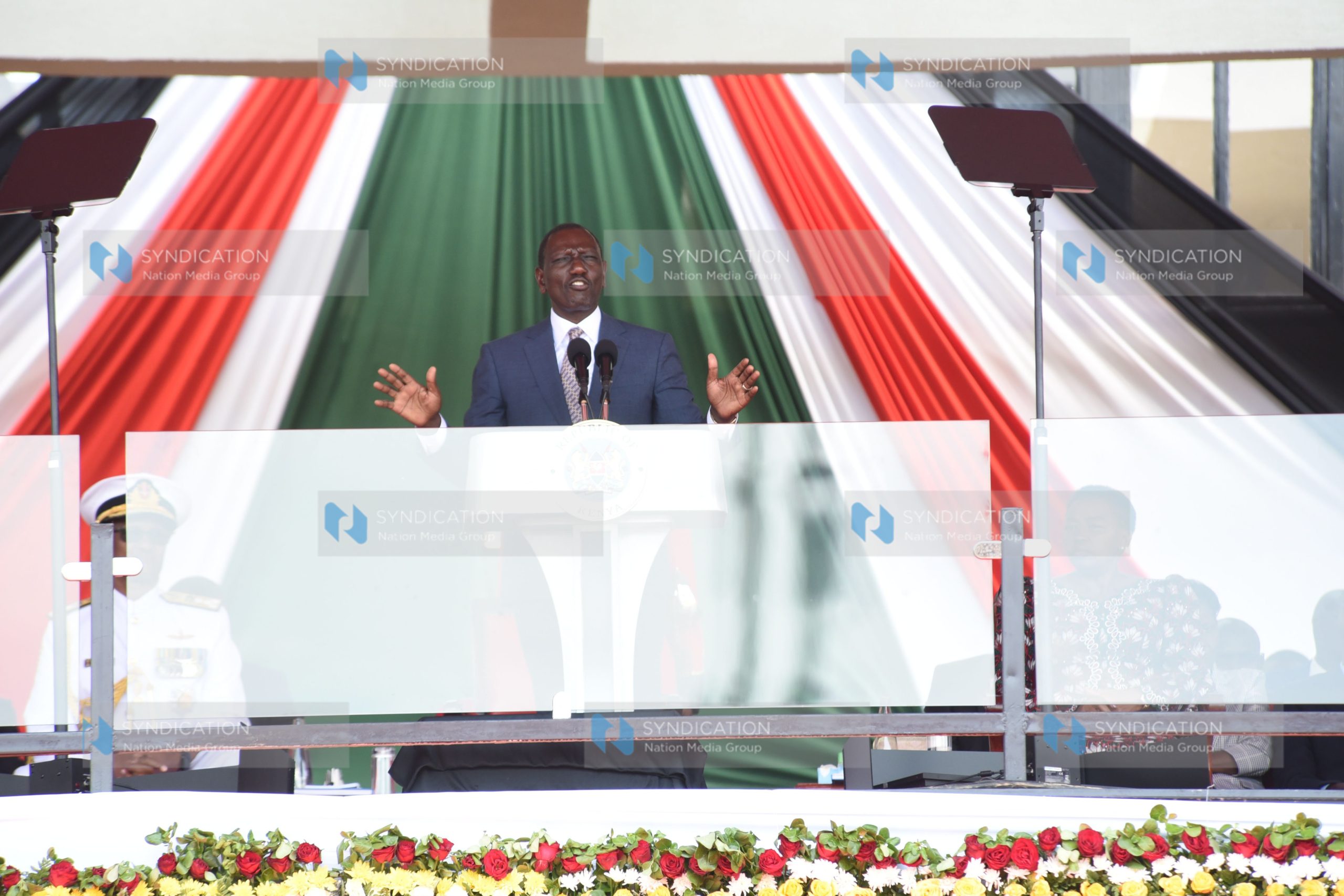 President William Ruto addressing at Masinde Muliro