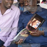 ODM party leader Raila Odinga and Vihiga Deputy Governor Patrick Saisi