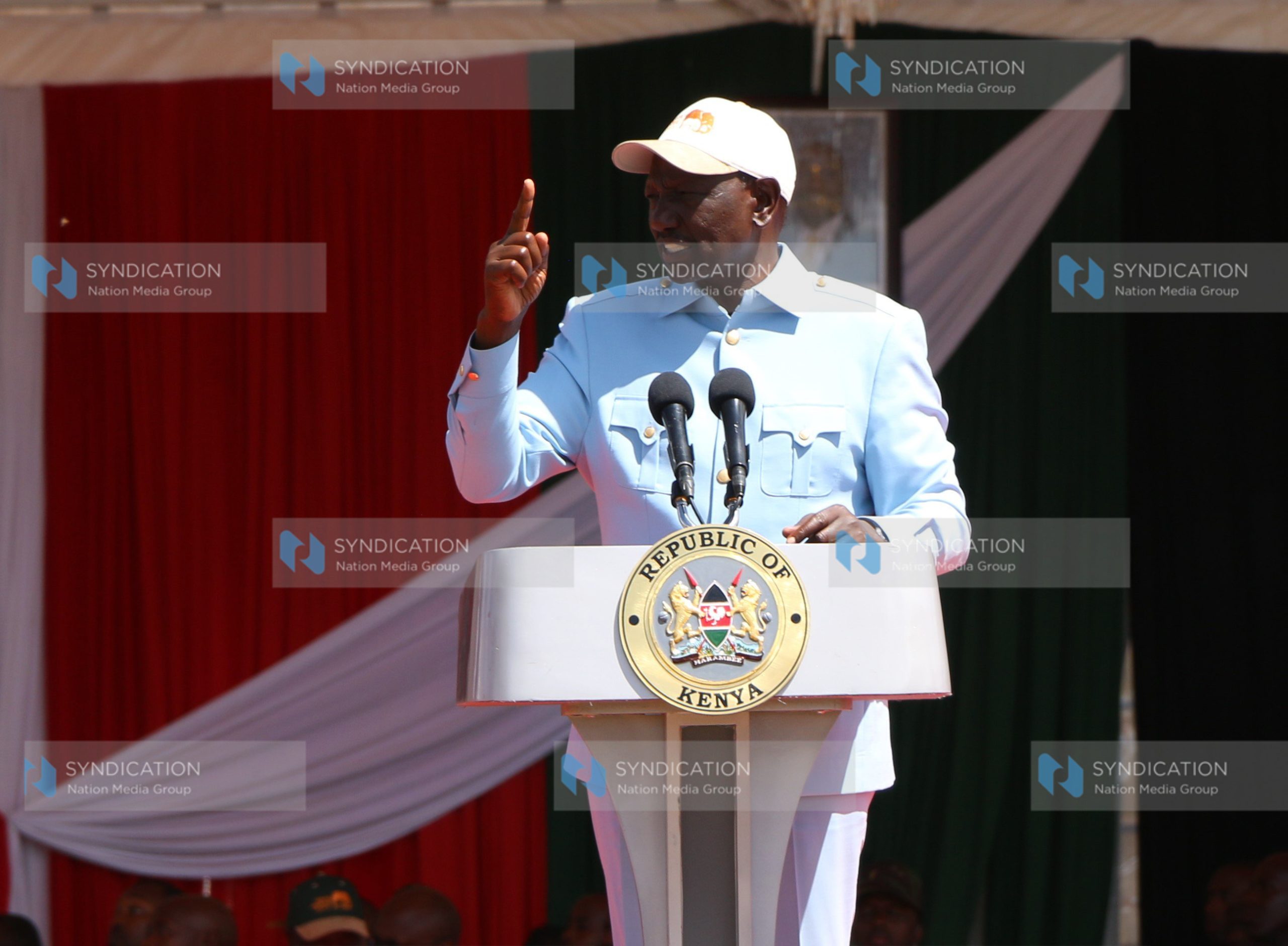 President William Ruto makes his speech