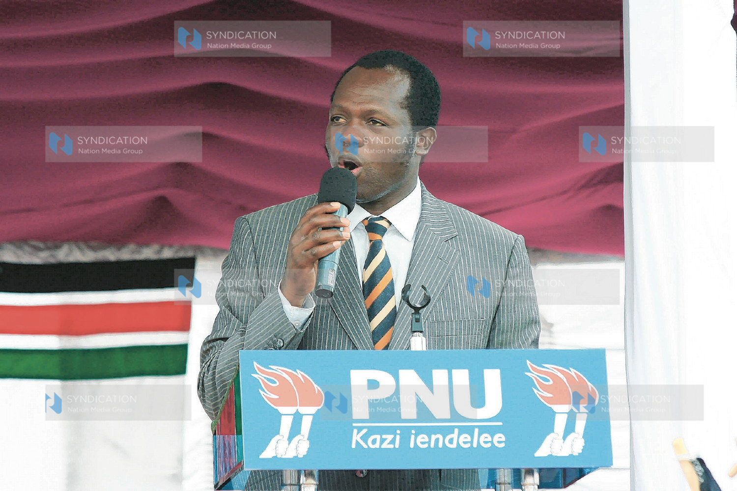 Narc-Kenya chairman Raphael Tuju during the launching of PNU