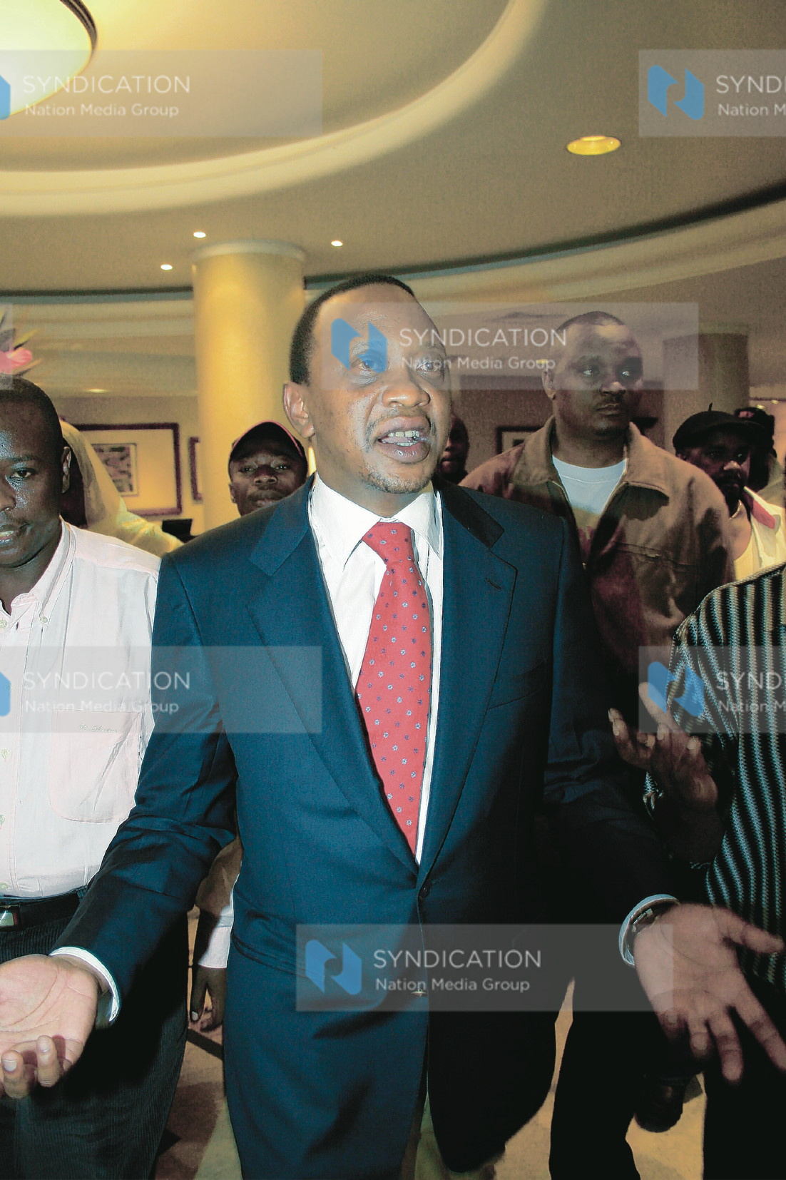 National KANU Chairman and Opposition Leader Uhuru Kenyatta