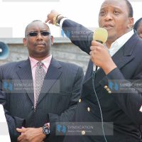 Official Leader of the Opposition Mr. Uhuru Kenyatta accompanied by Mr. Solomon Kinyanjui