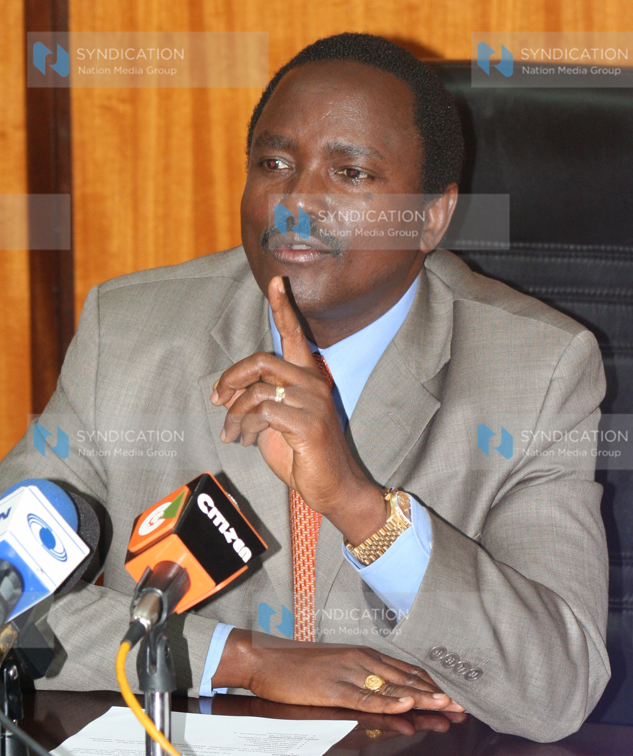 Vice President Kalonzo Musyoka who is also Home Affairs Minister