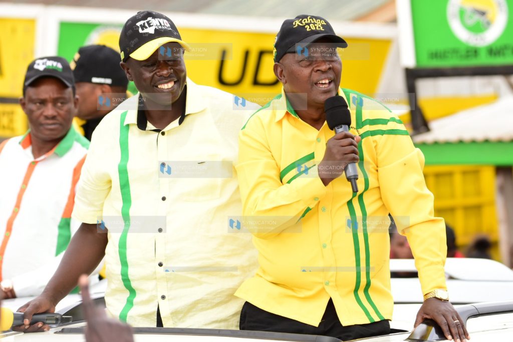 Rigathi Gachagua and Nyeri Governor Mutahi Kahiga campaign