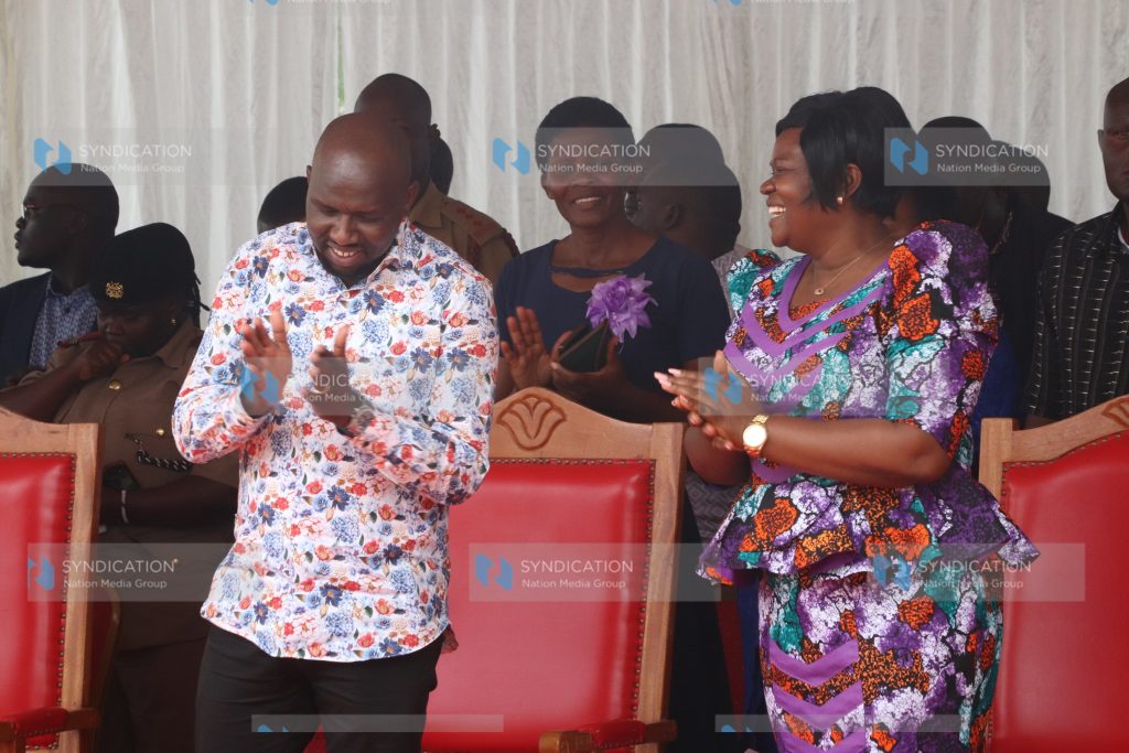Transport CS Kipchumba Murkomen with Homa Bay Governor Gladys Wanga