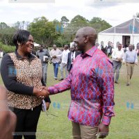 President William Ruto with Homa Bay Governor Gladys Wanga