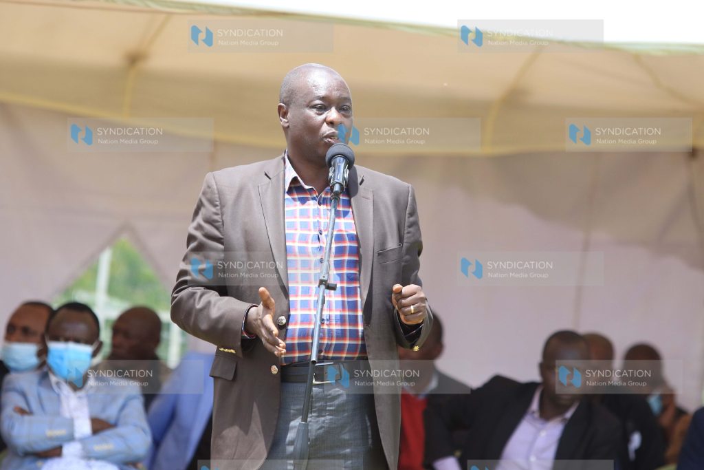 Mathira MP Rigathi Gachagua addresses faithful at Munyange PCEA