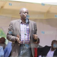 Mathira MP Rigathi Gachagua addresses faithful at Munyange PCEA