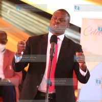 Kiharu MP Ndindi Nyoro addresses mourners