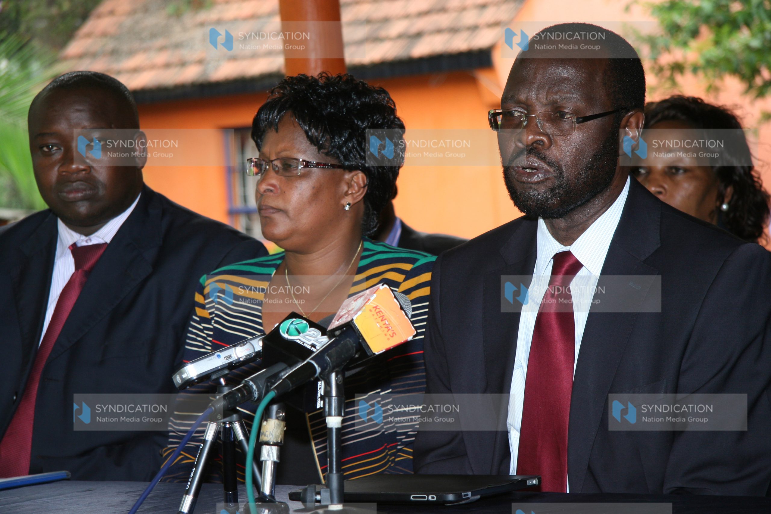 A press conference at the party’s headquarters in Nairobi