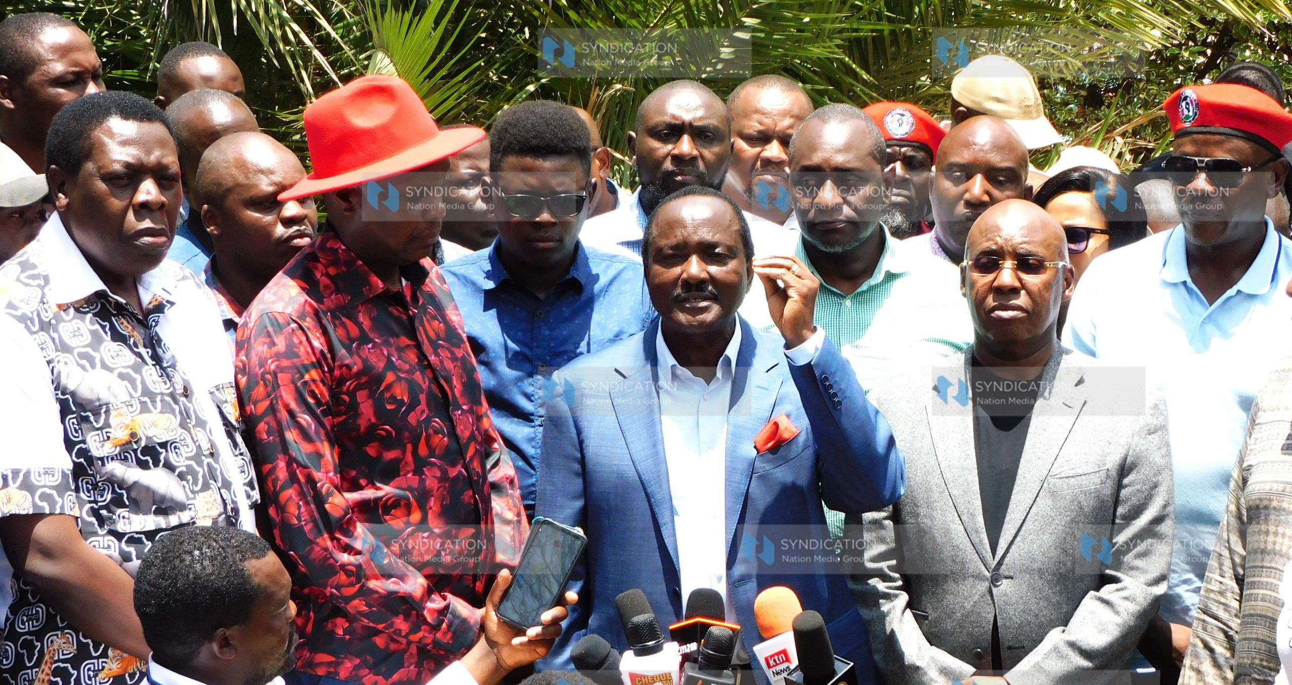 Opposition leaders led by wiper leader Kalonzo Musyoka