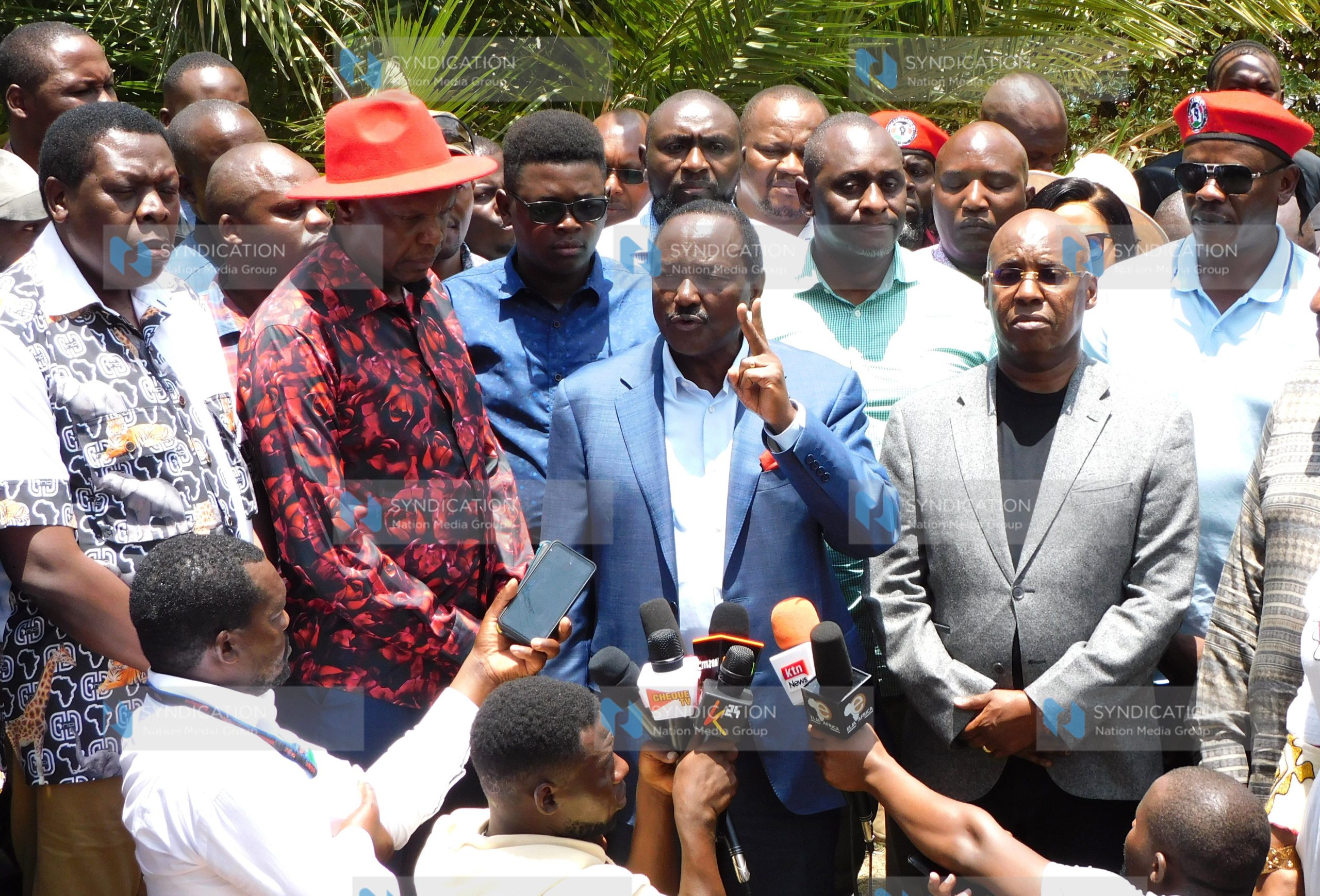 Opposition leaders led by wiper leader Kalonzo Musyoka