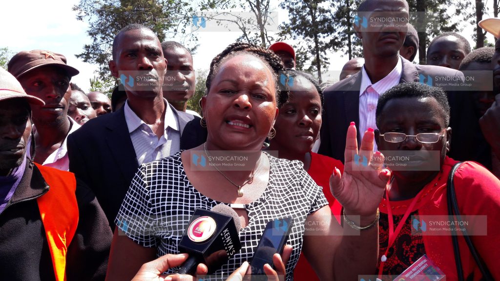 Kirinyaga Jubilee gubernatorial aspirant Anne Waiguru (now Governor)