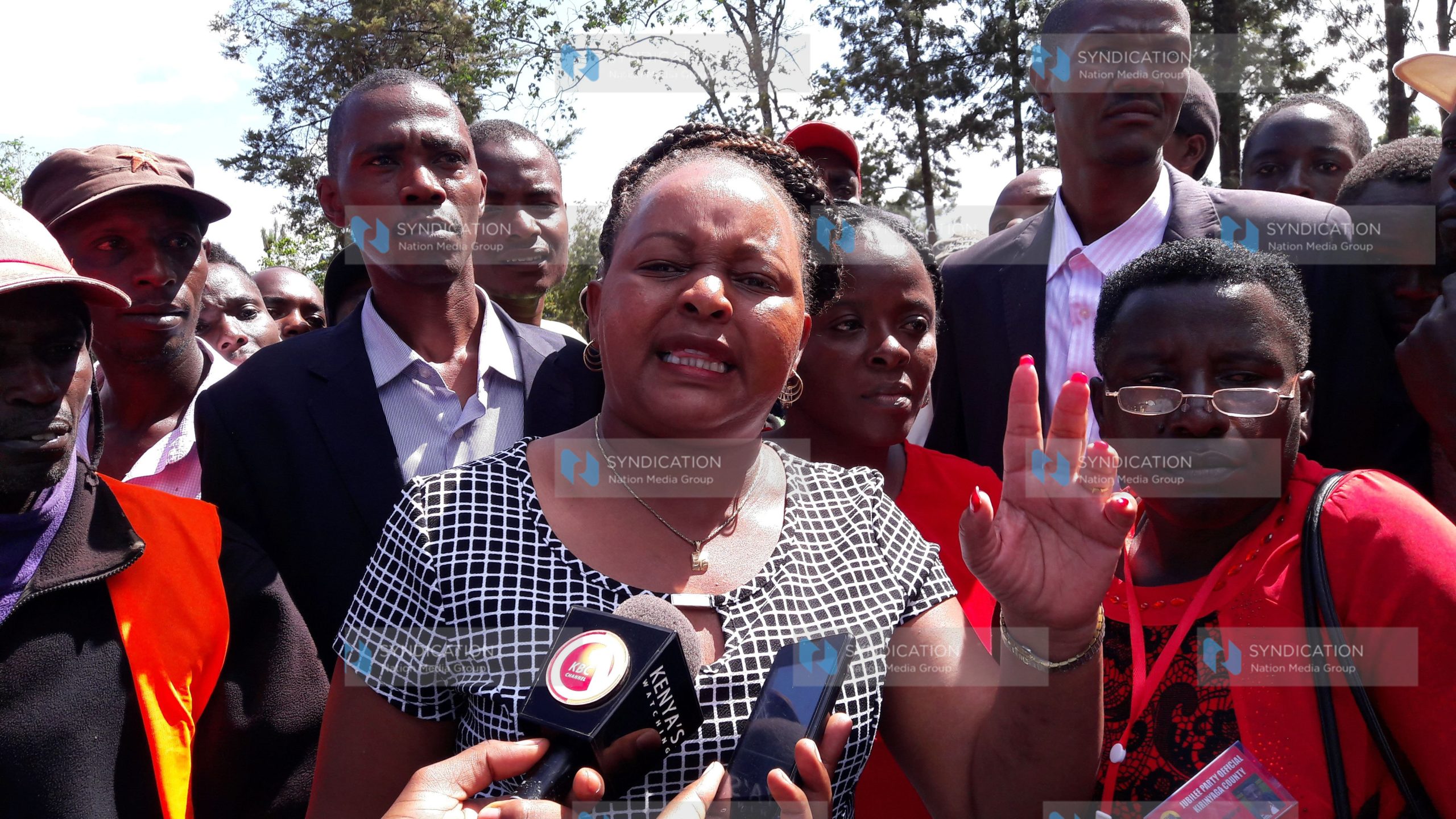 Kirinyaga Jubilee gubernatorial aspirant Anne Waiguru (now Governor)