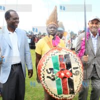 Peter Kenneth and Raphael Tuju join Kaptel Moran Dancers
