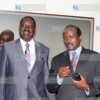 CORD Leader Raila Odinga meets his co-principal Kalonzo Musyoka