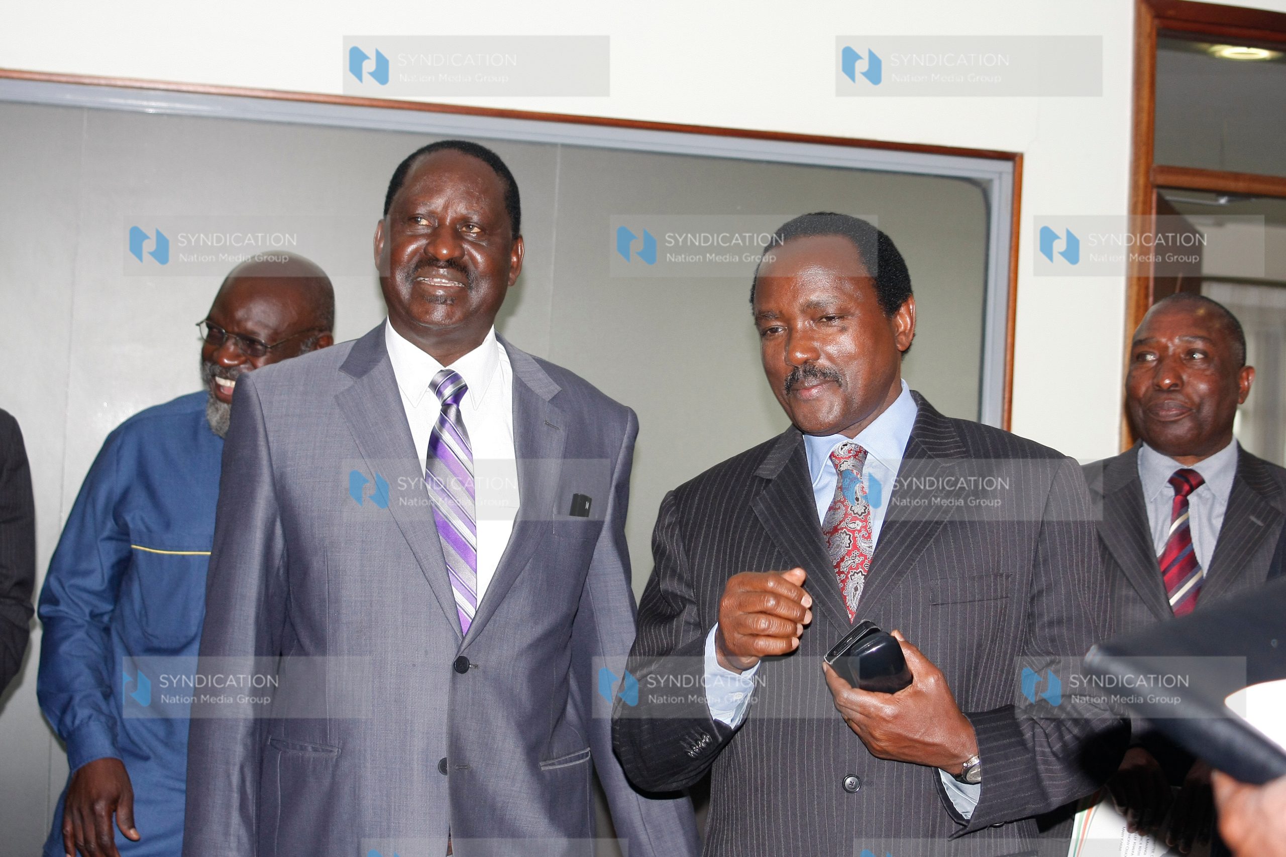 CORD Leader Raila Odinga meets his co-principal Kalonzo Musyoka