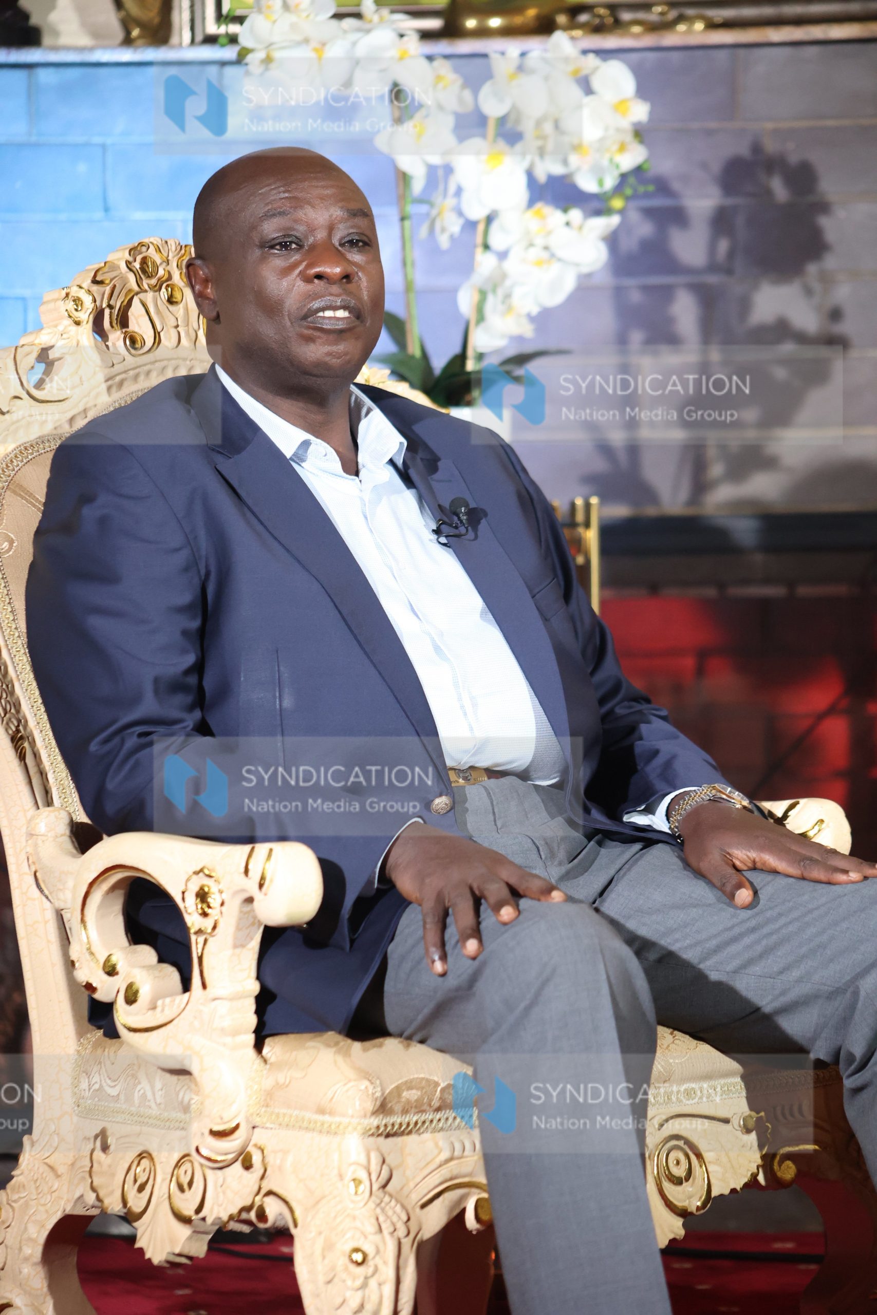 Former Deputy President Rigathi Gachagua during an interview