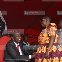 Deputy President William Ruto with Ruth Odinga