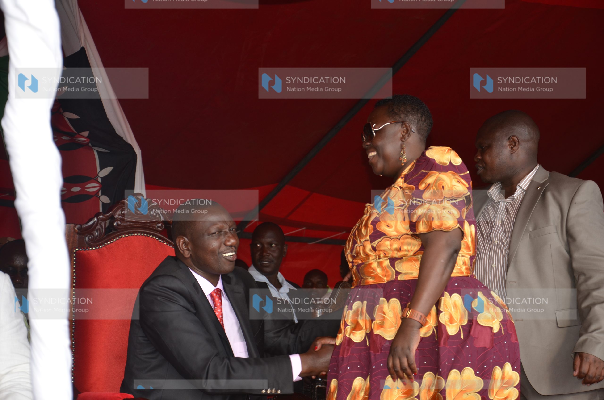 Deputy President William Ruto with Ruth Odinga