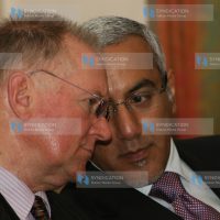 Jake Crook Chairman Kenya Tourist Board and Najib Balala Minister for Tourism