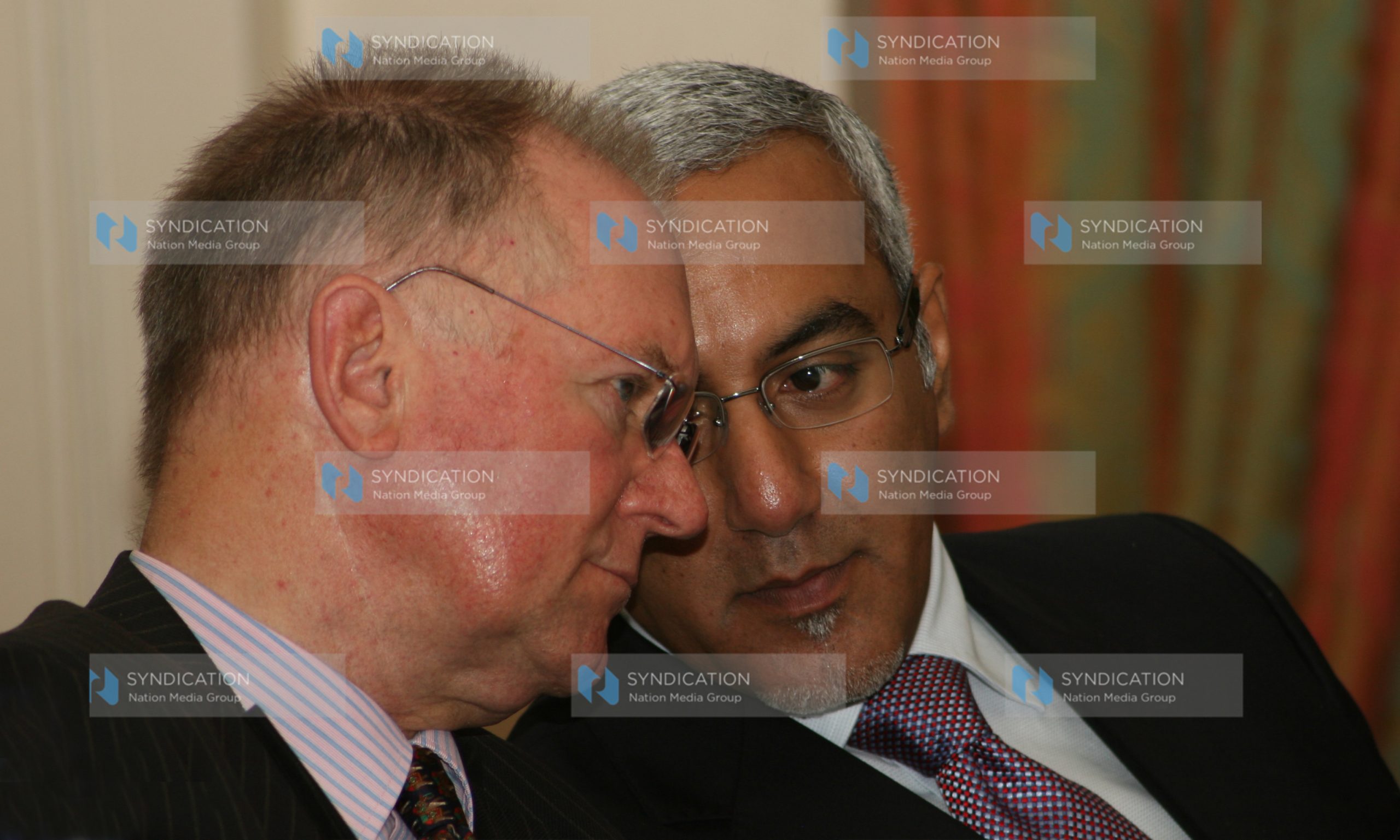 Jake Crook Chairman Kenya Tourist Board and Najib Balala Minister for Tourism