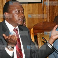 The Deputy Prime minister and the minister for finance Uhuru Kenyatta