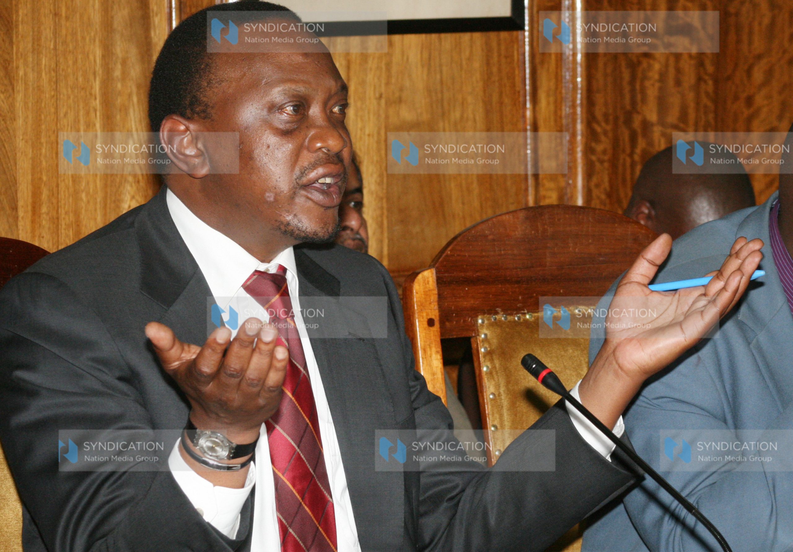 The Deputy Prime minister and the minister for finance Uhuru Kenyatta