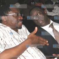 Former Kabete MP Paul Muite and Lands Minister James Orengo