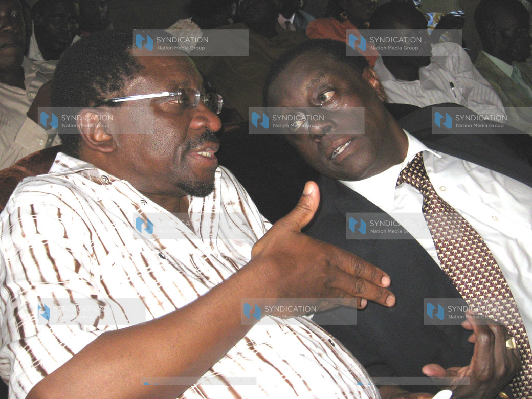 Former Kabete MP Paul Muite and Lands Minister James Orengo