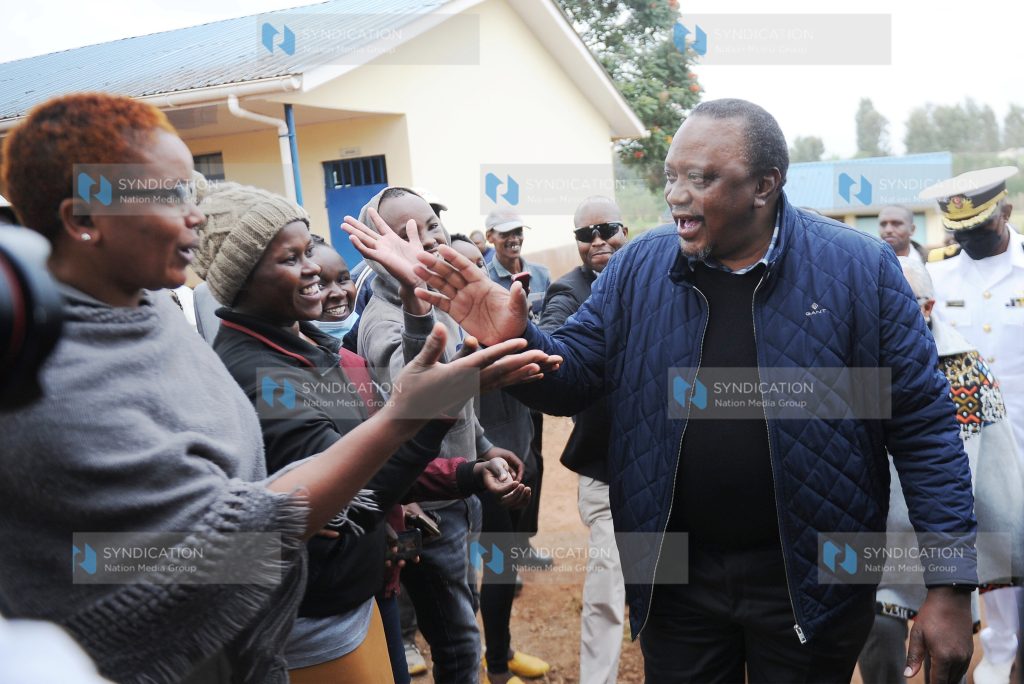 President Uhuru Kenyatta at Mutomo Primary School in Gatundu