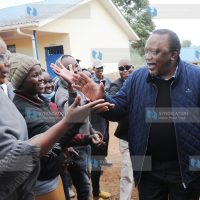 President Uhuru Kenyatta at Mutomo Primary School in Gatundu