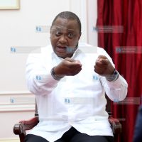President Uhuru Kenyatta at an exclusive intervie