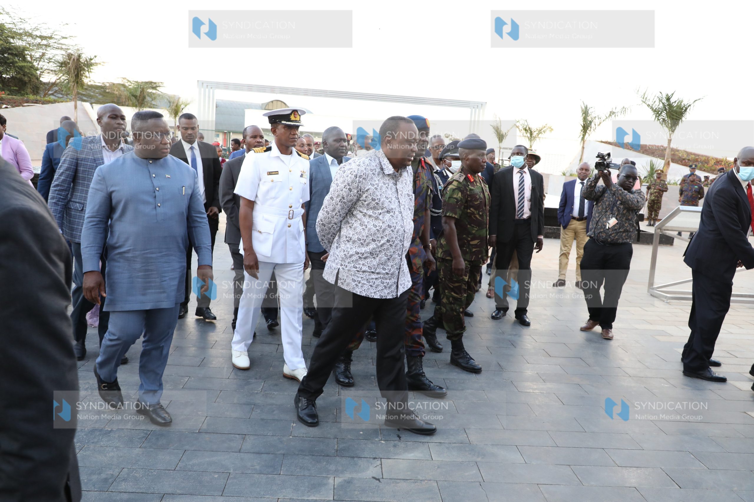President Uhuru Kenyatta and his Sierra Leone Counterpart Julius Maada Bio