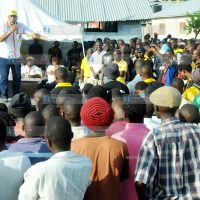 Mvita MP Najib Balala (standing right)