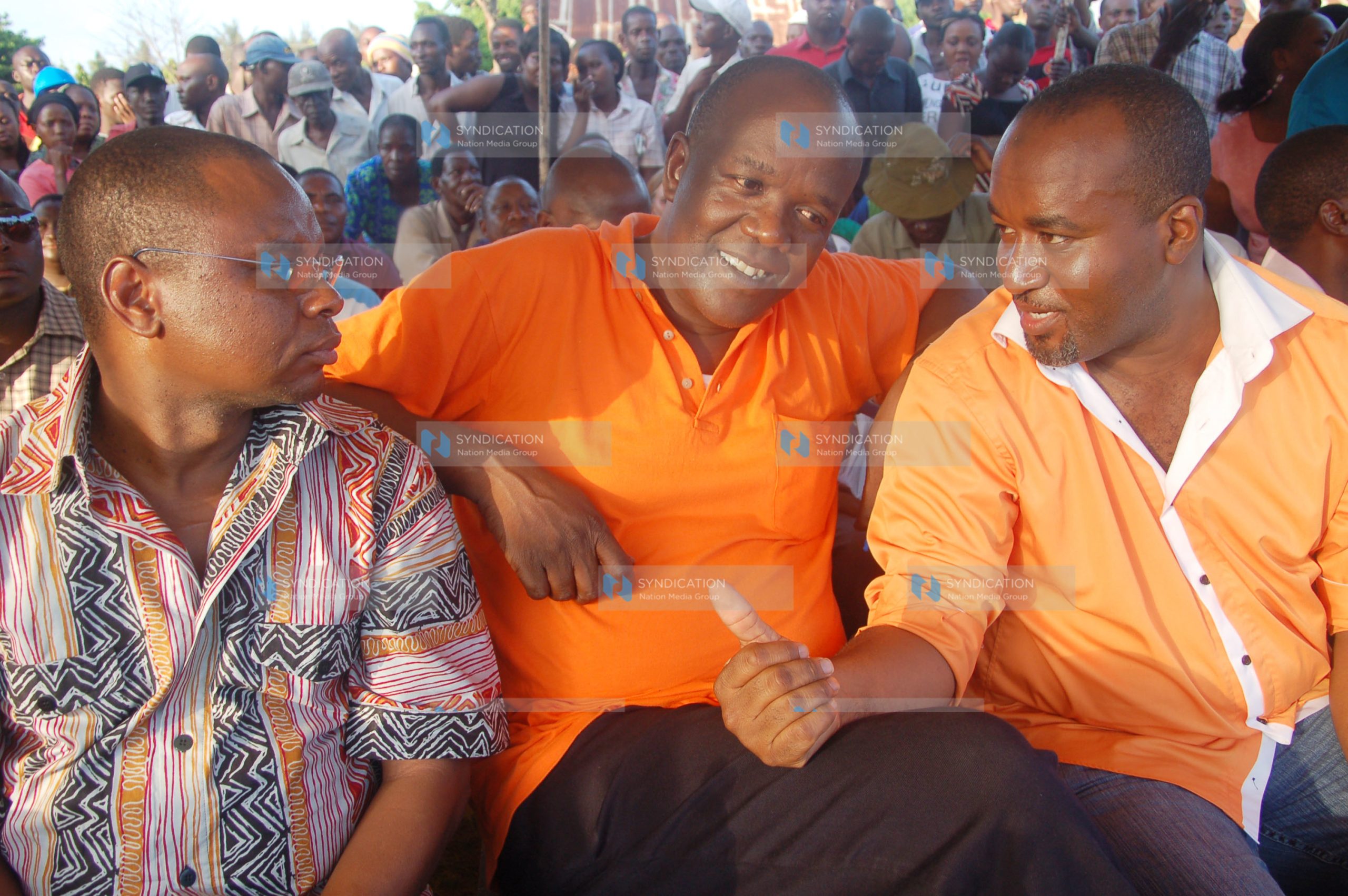 A political rally on Sunday evening