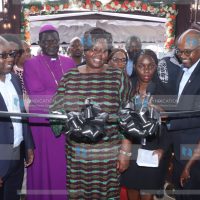 Homa Bay Governor Gladys Wanga is joined by top officials from NCBA bank